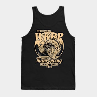 Thanksgiving Day Turkey Drop WKRP in Cincinnati Vintage Retro Funny Gift Tank Top